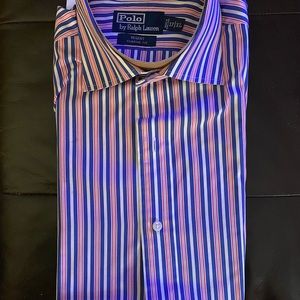 Ralph Lauren mens polo red white blue stripes